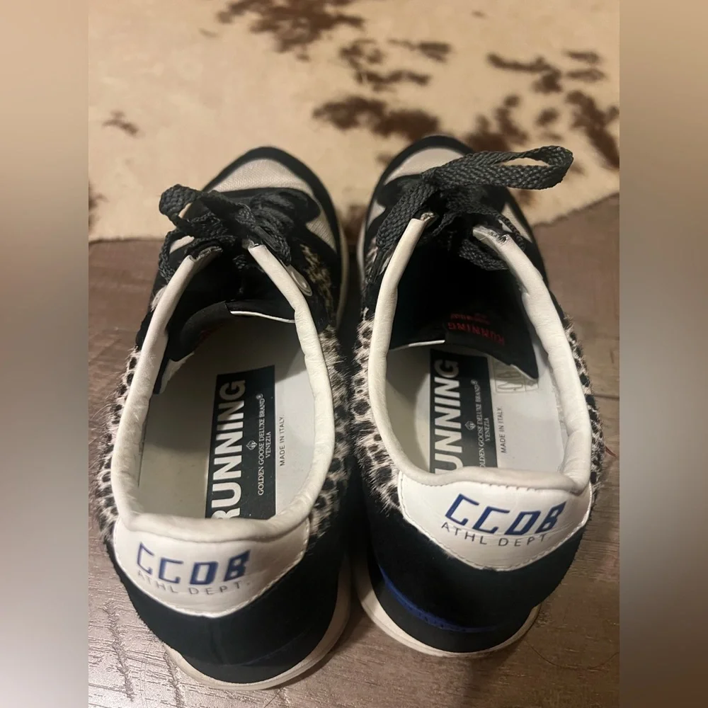 Golden Goose Animal Print with Red Star Accent Marathon Runners size 39 - Picture 6 of 11